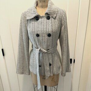 White House Black Market Tweed Coat, Med NWOT